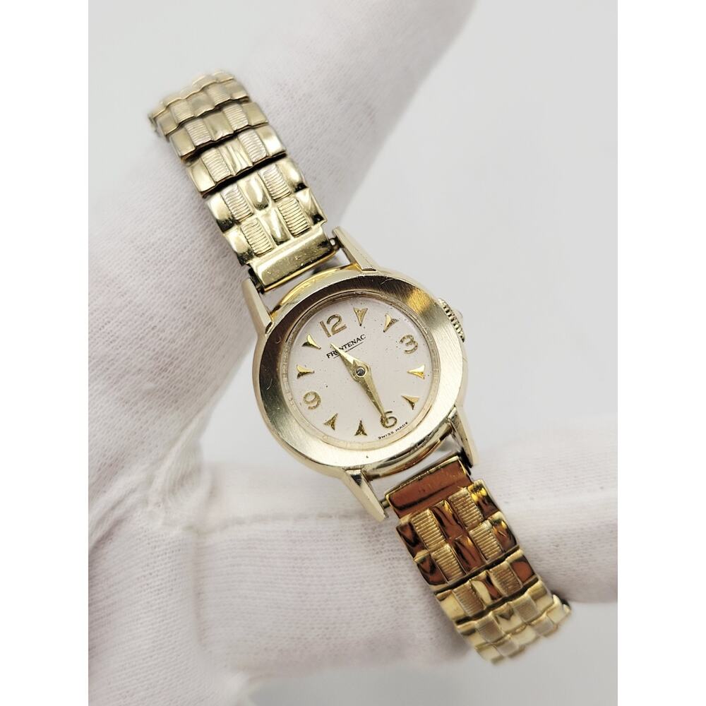 FRONTENAC SWISS MADE WATCH Running Aluminum Case Vintage Windup!
